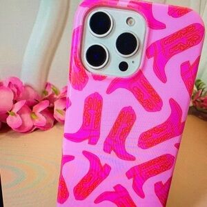 Case-Mate Pink Boot Pattern Phone Case